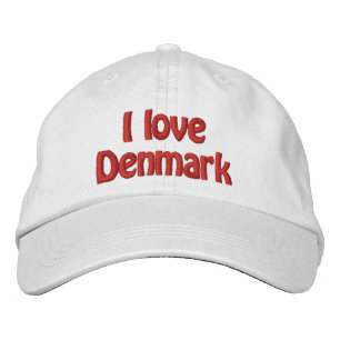 Casquette Brodée J'aime le Danemark