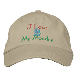 Casquette Brodée J'Aime Ma Mère En Afrikaans Khaki