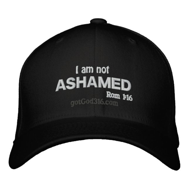 Casquette Brodée Je n'ai pas honte ! gotGod316.com Laine (Devant)