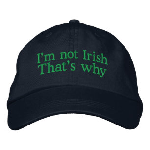 Casquette Brodée Je ne suis pas irlandais