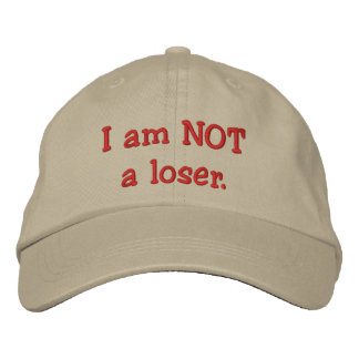 Casquette Brodée JE NE SUIS PAS un perdant.