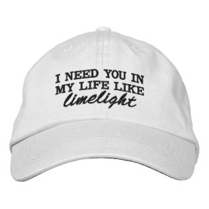CASQUETTE BRODÉE "JE NED VOUS DANS MA VIE AIME LES FEUX DE LA