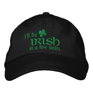 Casquette Brodée Je serai irlandais en quelques bières