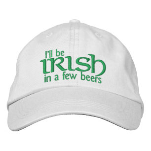 Casquette Brodée Je serai irlandais en quelques bières