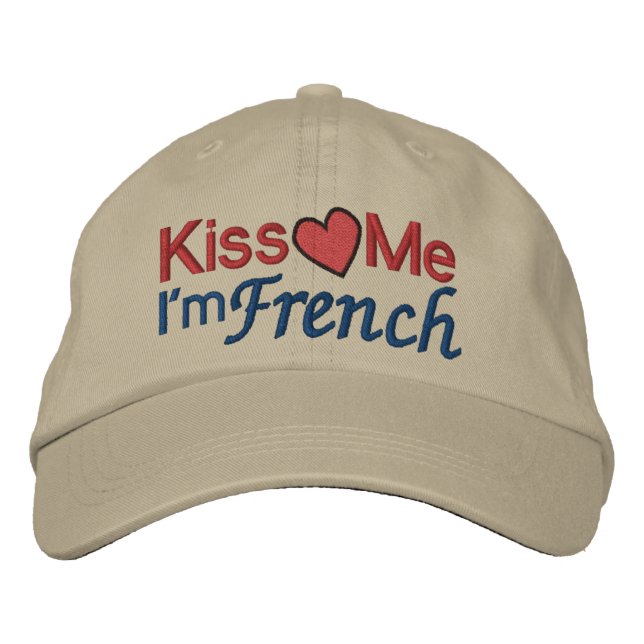 Casquette Brodée Je suis français par SRF (Devant)