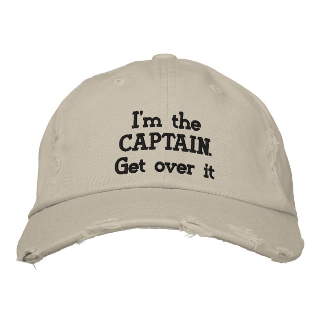 Casquette Brodée Je suis le Capitaine. Surveillez-vous ! (Devant)