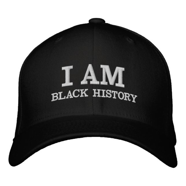 Casquette Brodée Je suis Noir (Devant)