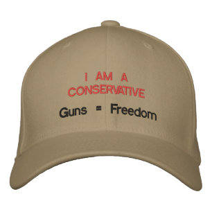 Casquette Brodée Je suis un conservateur : Les armes = Liberté