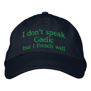 Casquette Brodée Je vais bien en français