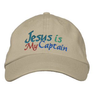 Casquette Brodée Jésus est mon capitaine par SRF