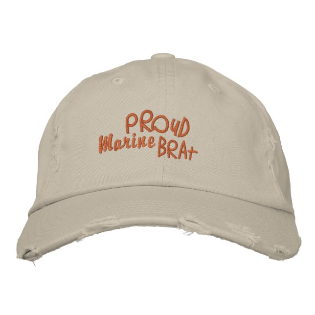 Casquette Brodée Jeune militaire humoristique (Devant)