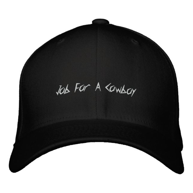 Casquette Brodée Job Pour Un Cowboy (Devant)
