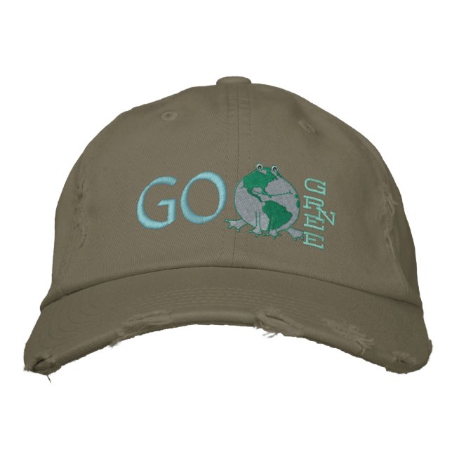 Casquette Brodée Jour des terres De l'environnement (Devant)