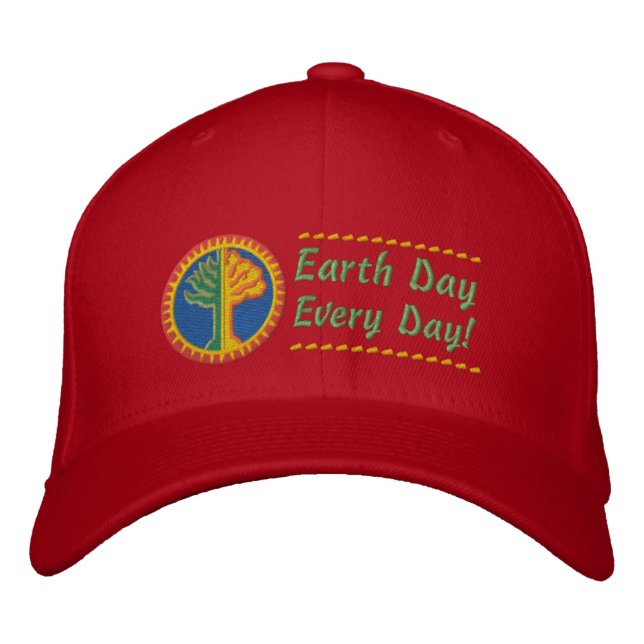 Casquette Brodée Jour des terres tous les jours (Devant)