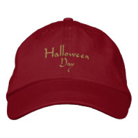 Journee Halloween Text Nom Nuit Chapeau effrayant