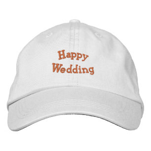 Casquette Brodée Joyeux Mariage Charmant Chapeau Élégant Couple Cas