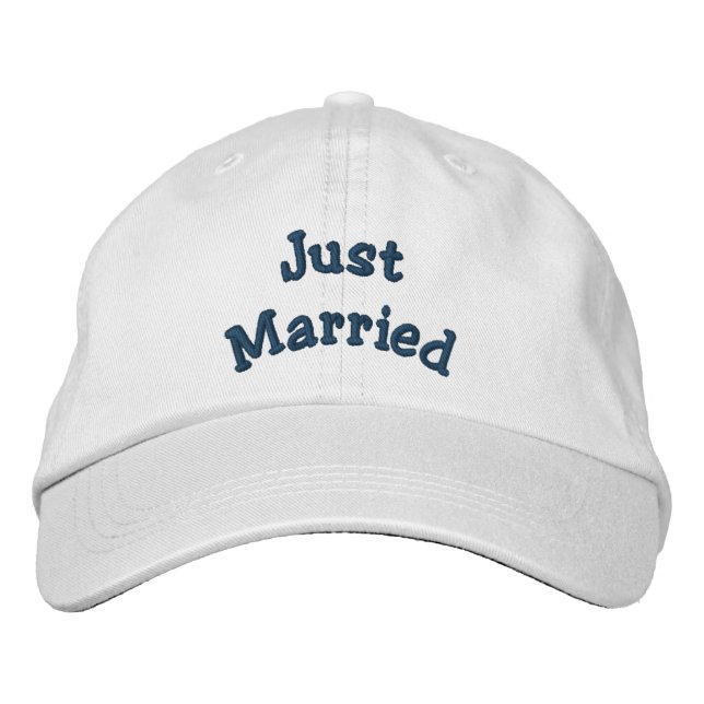 Casquette Brodée Juste marié mignon Mariage (Devant)