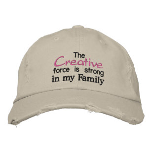 Casquette Brodée La force créative est forte dans ma famille