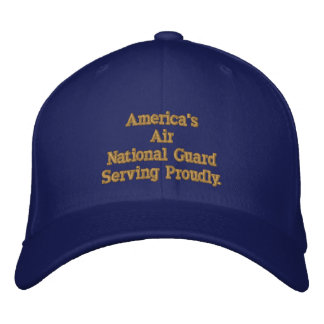 Casquette Brodée La Garde nationale aérienne américaine.