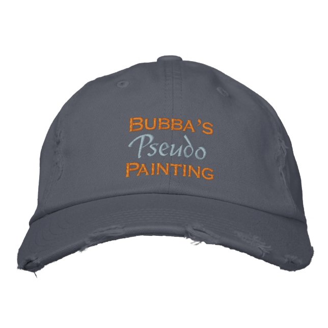 Casquette Brodée La peinture de Bubba (Devant)