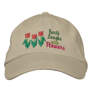 Casquette Brodée La Terre rit en fleurs
