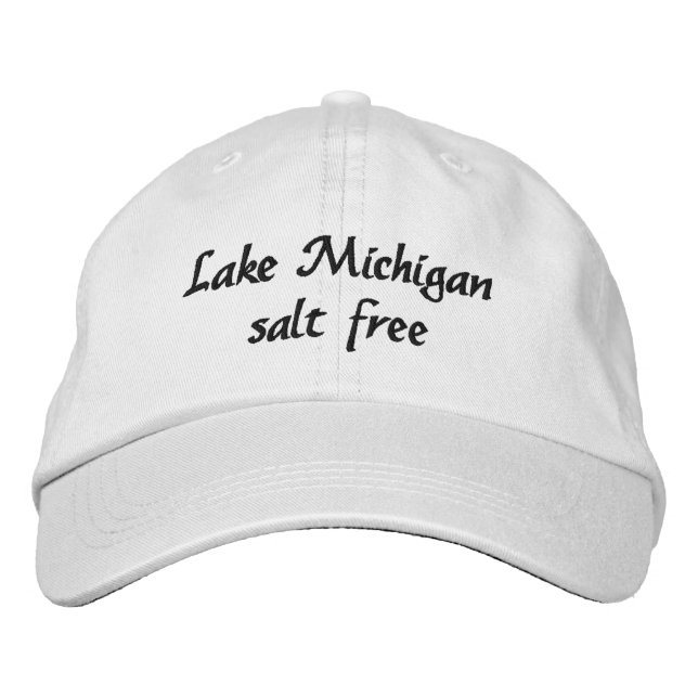 Casquette Brodée Lac Michigan - sans sel (Devant)