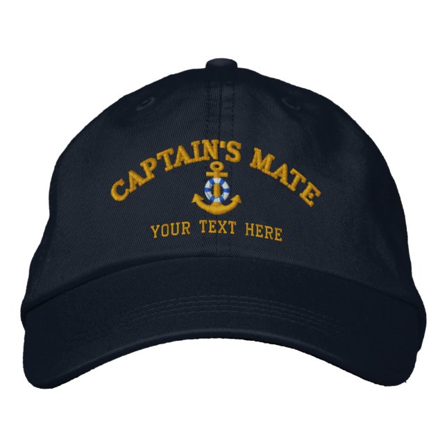 Casquette Brodée L'accouplement du capitaine facilement personnalis (Devant)