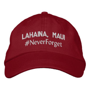 Casquette Brodée Lahaina, Maui #N'oubliezJamais Réglable