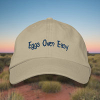 Laisser les oeufs sur facile en bleu