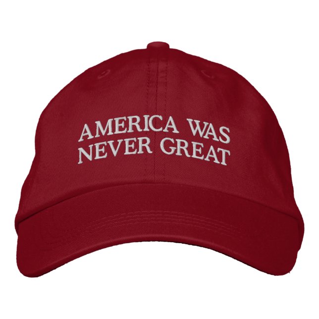 Casquette Brodée L'Amérique n'a jamais été grande (Devant)