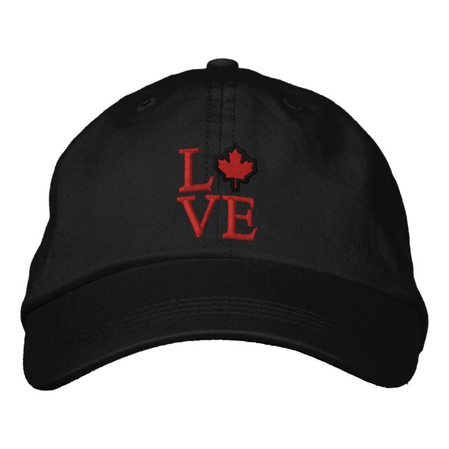 Casquette Brodée L'amour canadien (Devant)