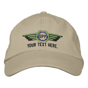 Casquette Brodée Lauréats d'aviation Monogrammes personnalisés Aile