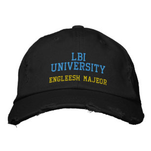CASQUETTE BRODÉE LBI UNIVERSITÉ MÉTIER ANGLAIS