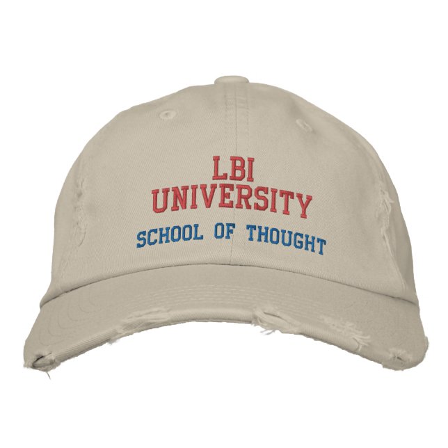 CASQUETTE BRODÉE LBI UNIVERSITY SCHOOL OF THOUTH (Devant)