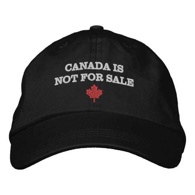 Casquette Brodée Le Canada n'est pas à vendre Maple Leaf Premier Fo (Devant)