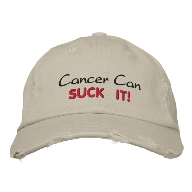 Casquette Brodée Le cancer peut le SUPPRIMER ! (Devant)