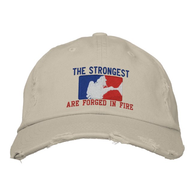 Casquette Brodée Le pompier Dit Broderie Personnalisée (Devant)