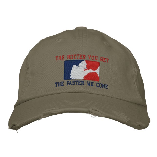 Casquette Brodée Le pompier Personnalisé Broderie humoristique (Devant)