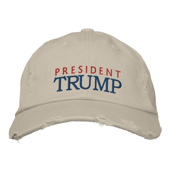Casquette Brodée Le président Donald Trump (Devant)