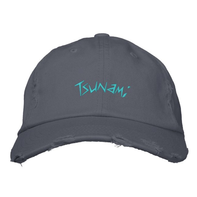 Casquette Brodée Le tsunami (Devant)