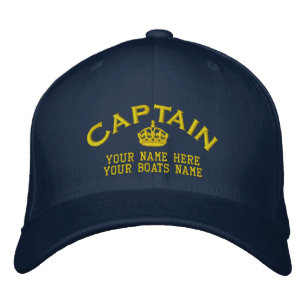 Casquette Brodée Le yacht de marins captains la navigation