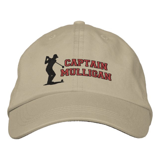 Casquette Brodée Légende Mulligan Stylish Golfer Conception brodée (Devant)