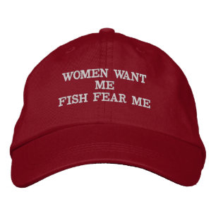 Casquette Brodée Les femmes me veulent, les poissons me craignent C