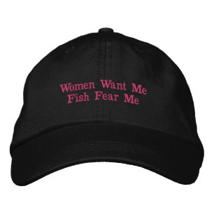 Casquette Brodée Les femmes me veulent poissons me craignent Casque