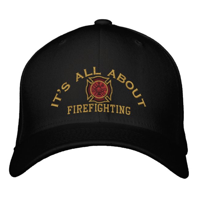 Casquette Brodée Les valeurs de pompier Broderie personnalisée (Devant)