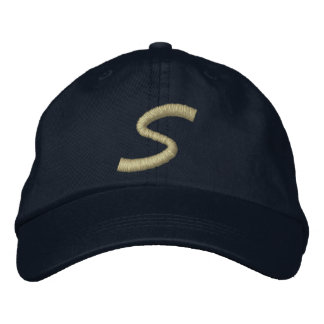 Casquette Brodée LETTRE MONOGRAPHIQUE DE Broderie S INITIALE