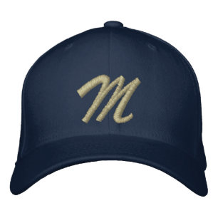 Casquette Brodée LETTRE MONOGRAPHIQUE M Broderie