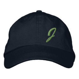 CASQUETTE BRODÉE LETTRE MOYENNE J INITIALE