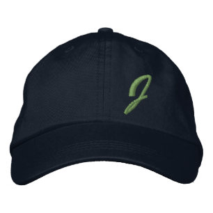 CASQUETTE BRODÉE LETTRE MOYENNE J INITIALE