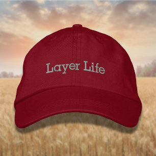 Casquette Brodée Lettrer la vie des calques en gris